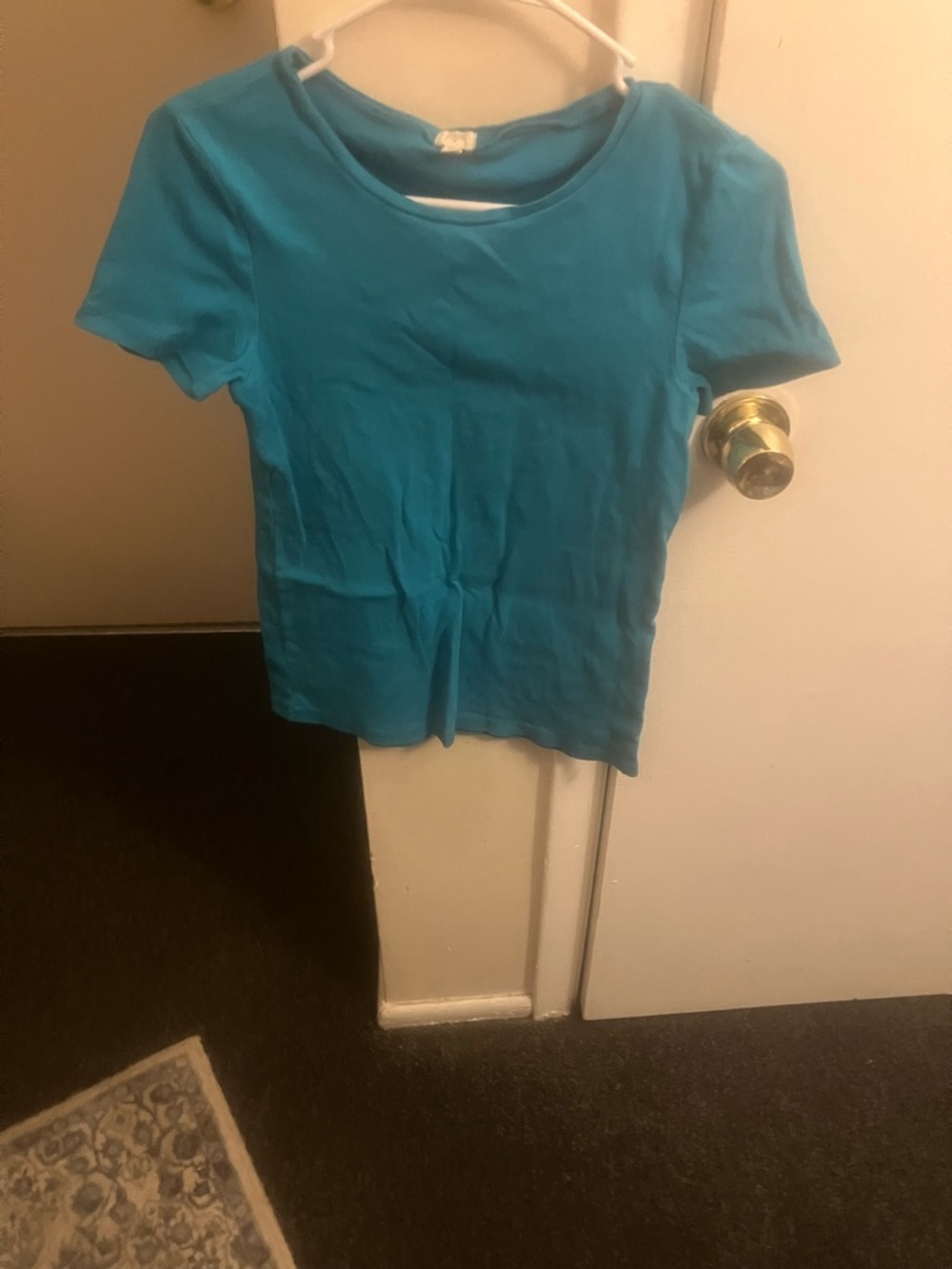 J. Crew Short-Sleeve Crewneck Tee in Bright Teal
